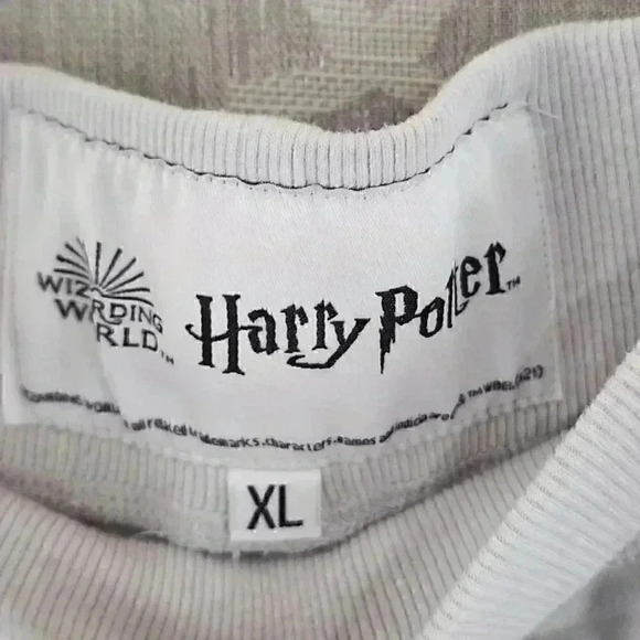 Harry Potter Light Gray Pajamas Pants Men's XL - Picture 3 of 7
